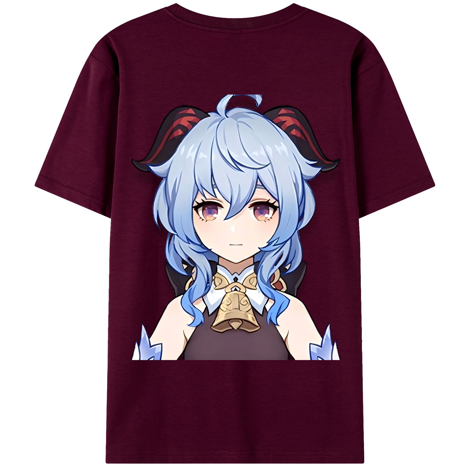 げんし神 甘雨 かんう genshin Ganyu レディース半袖Tシャツ(バックプリント)